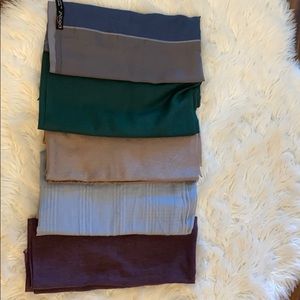 Cotton and silk scarf